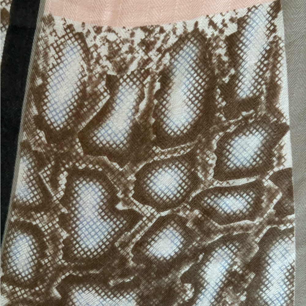 Large Patchwork Print Square Scarf / Wrap - image 5